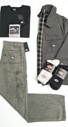 DICKIES 
- Those Slacks Tee - $69.99
- Eisenhower Canvas - $179.99
- 1939 Carpenter Jean - $159.99
- Sock 3 Pack - $39.99