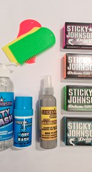 STICKY JOHNSON
- Wax Basecoats- $5.50
- Wax Comb - $4.99
- Wetty Wash - $14.99
- No More Rash - $11.99